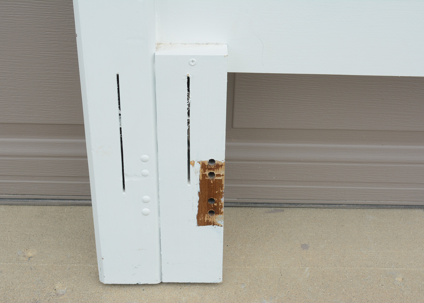 White-Painted Full/Queen Headboard