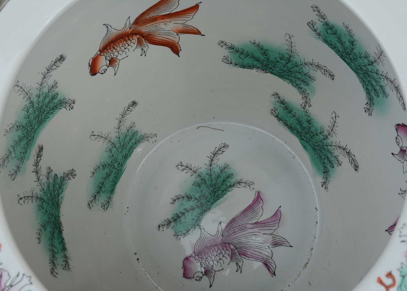 Chinese Fish Bowl Planter with Stand