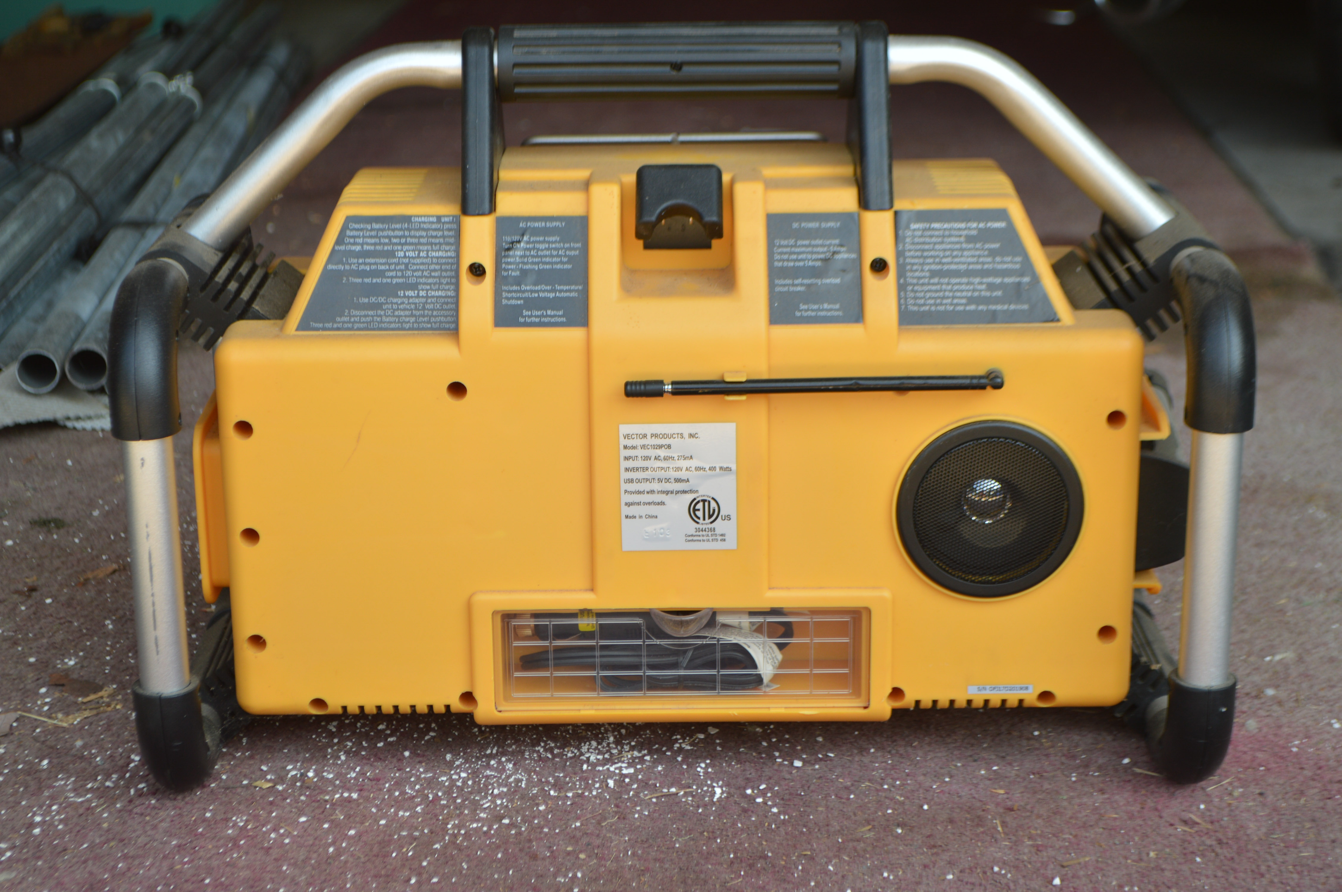 Power on Board 400 Watts Rechargeable Power Center