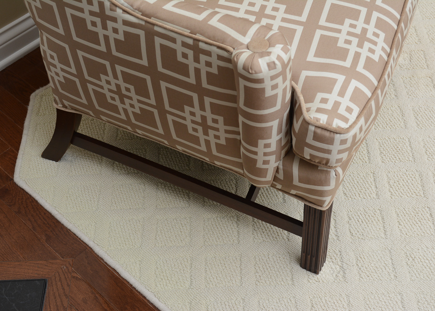 Woodmark Wingback Chair With Ottoman