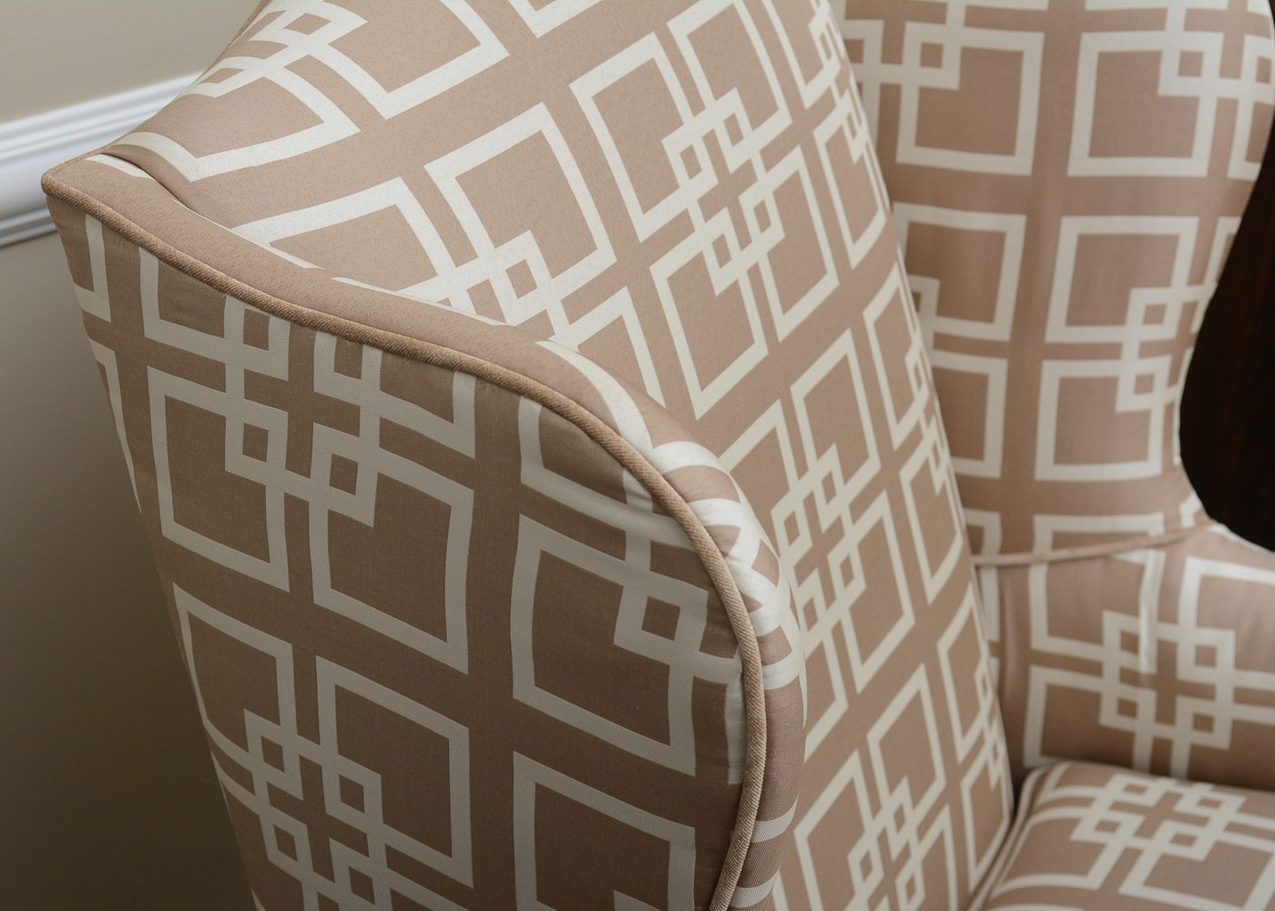 Woodmark Wingback Chair with Ottoman