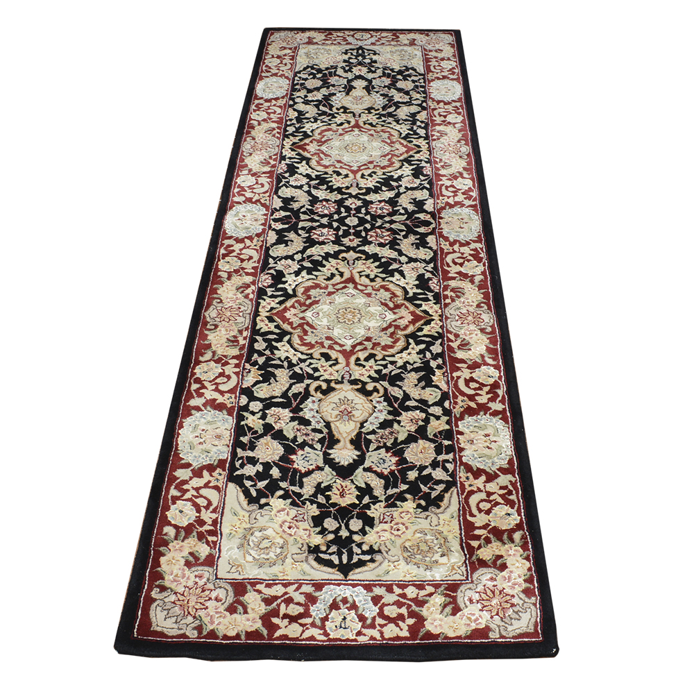 Hand-Tufted Indo-Persian Carpet Runner