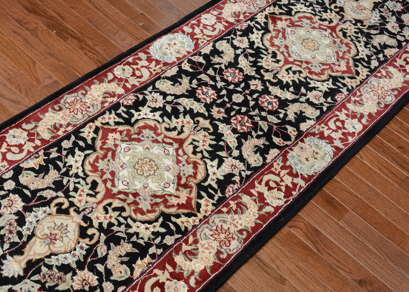 Hand-Tufted Indo-Persian Carpet Runner