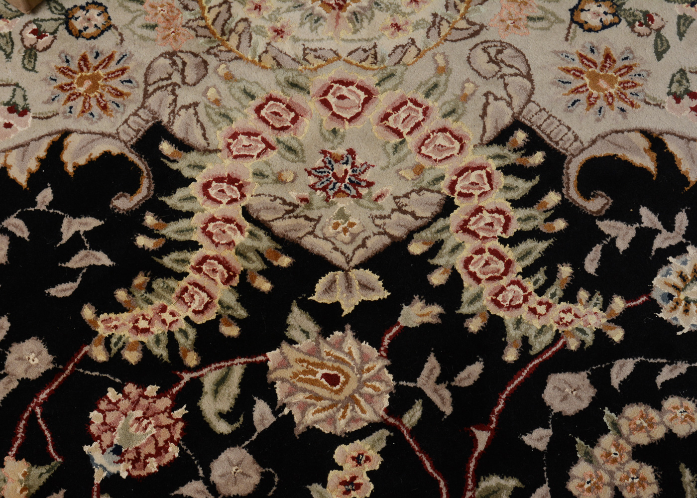 Hand-Tufted Indo-Persian Area Rug