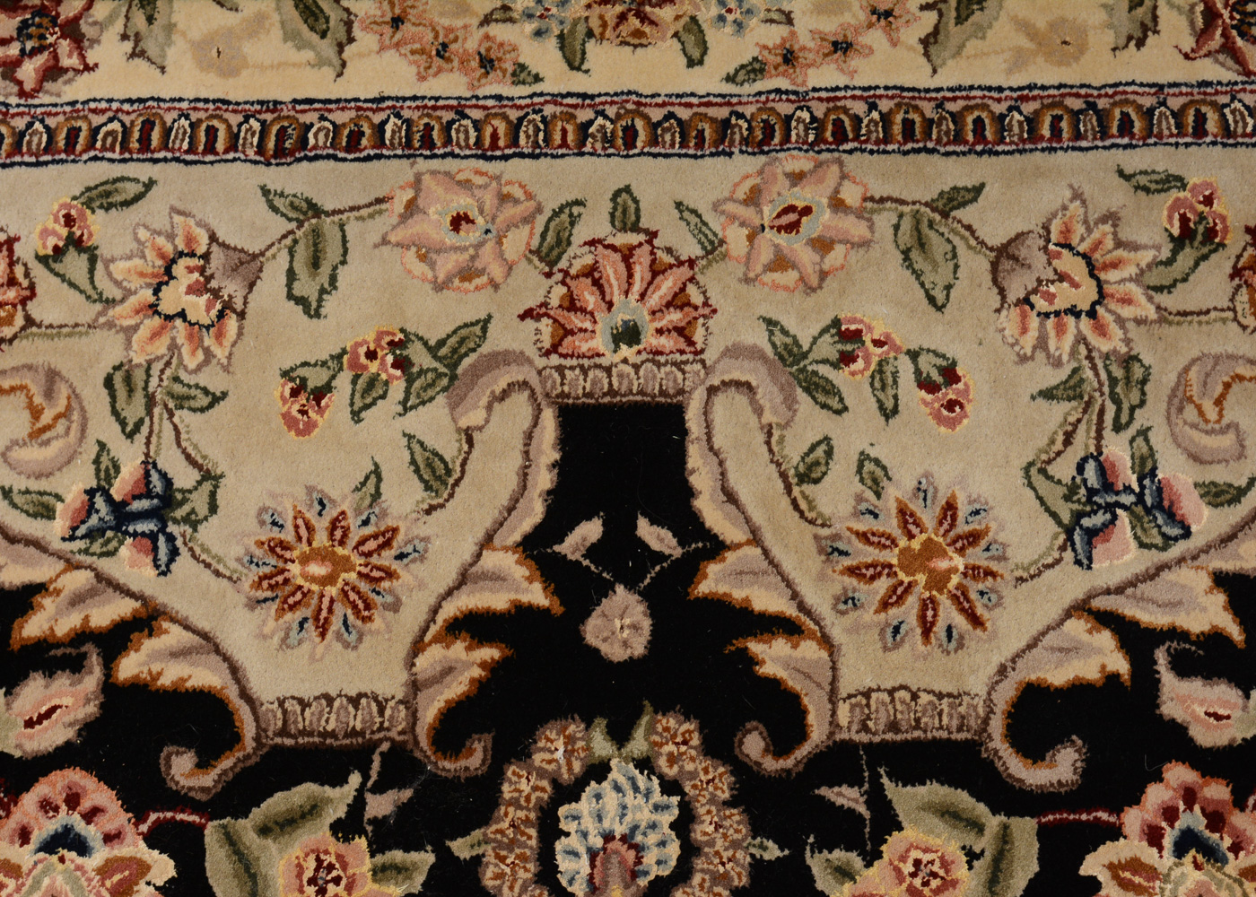 Hand-Tufted Indo-Persian Area Rug