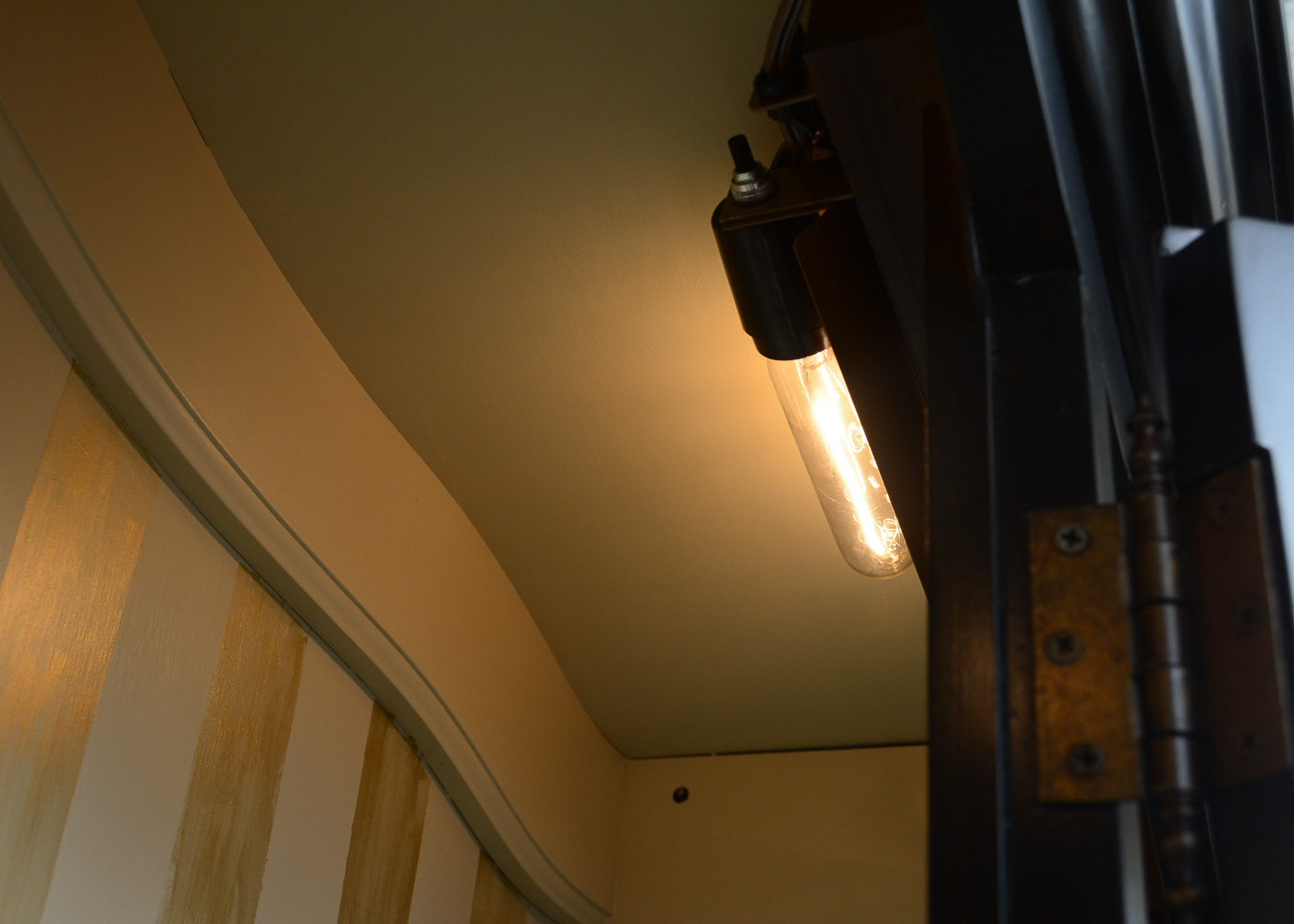 Drexel Black-Painted Lighted China Cabinet