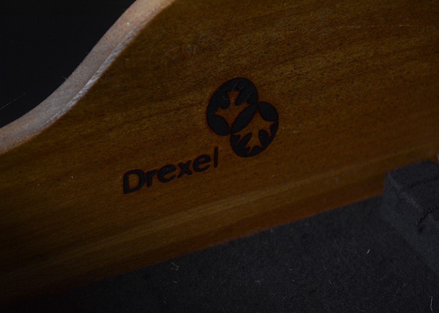 Drexel Black-Painted Lighted China Cabinet