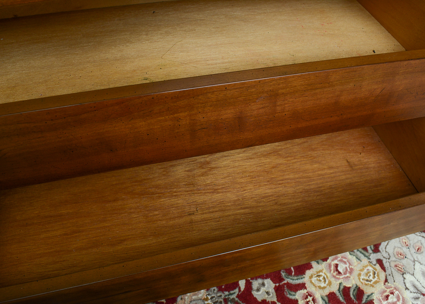 Drexel Black-Painted Lighted China Cabinet