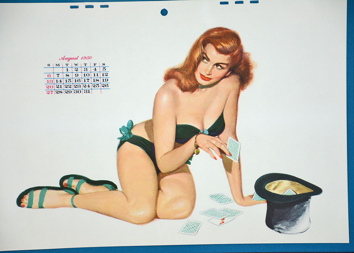 Al Moore Vintage "Esquire" Magazine August 1950 Pin Up Page