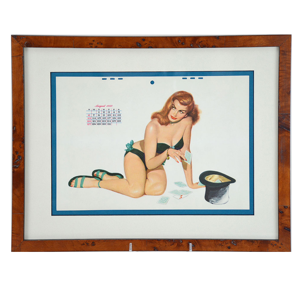 Al Moore Vintage "Esquire" Magazine August 1950 Pin Up Page