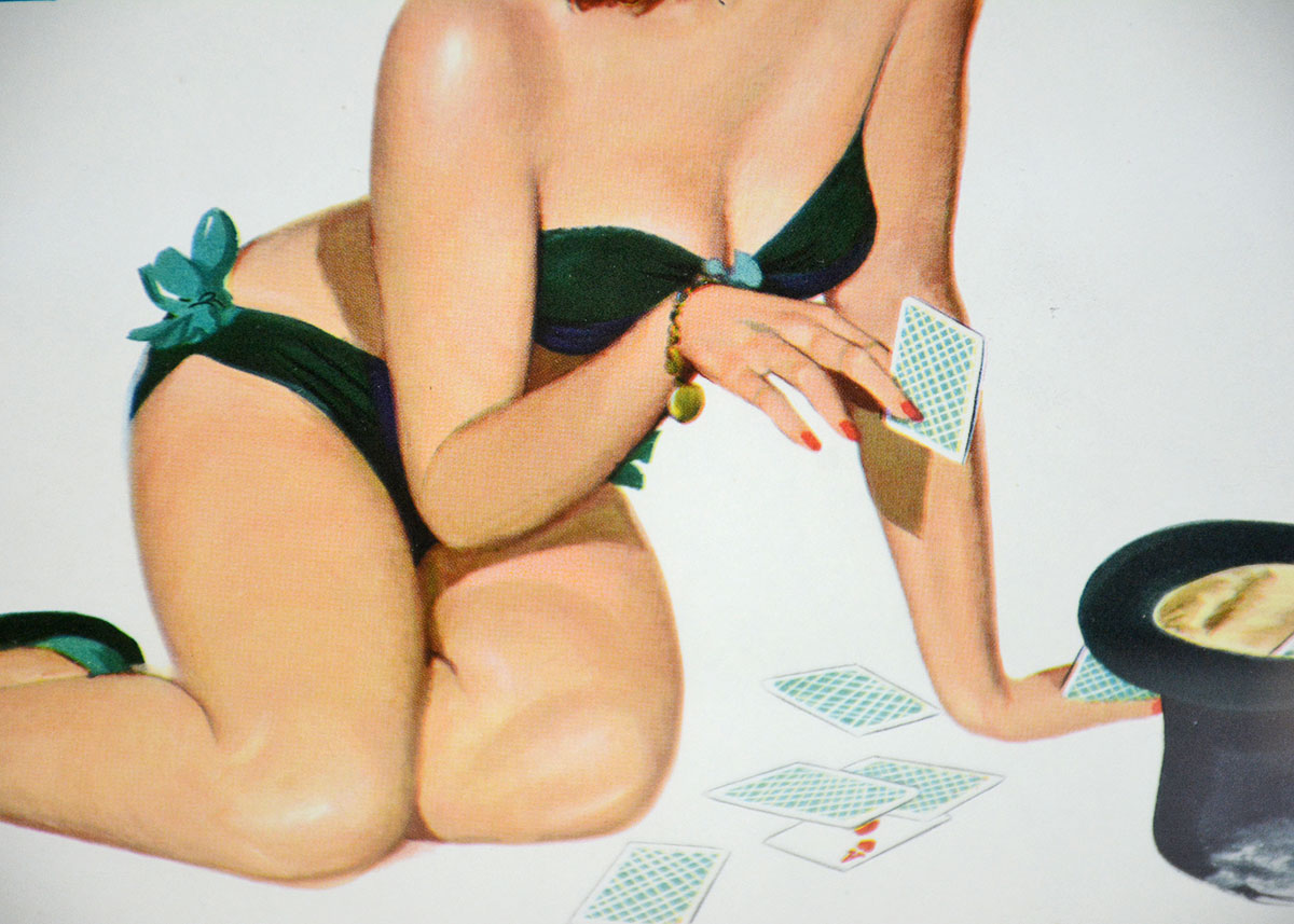 Al Moore Vintage "Esquire" Magazine August 1950 Pin Up Page