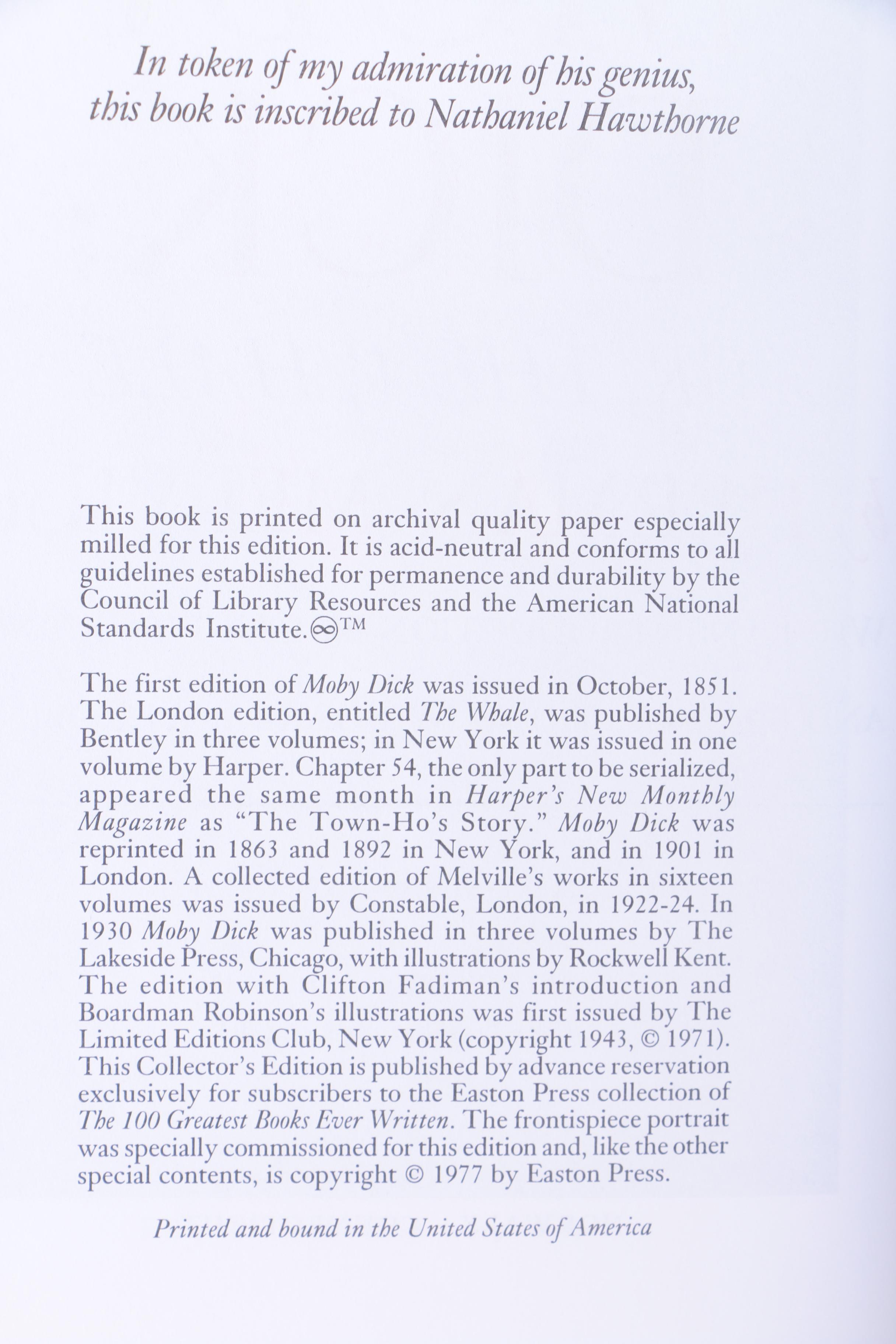 Easton Press "The 100 Greatest Books Ever Written" Collector's Edition Books