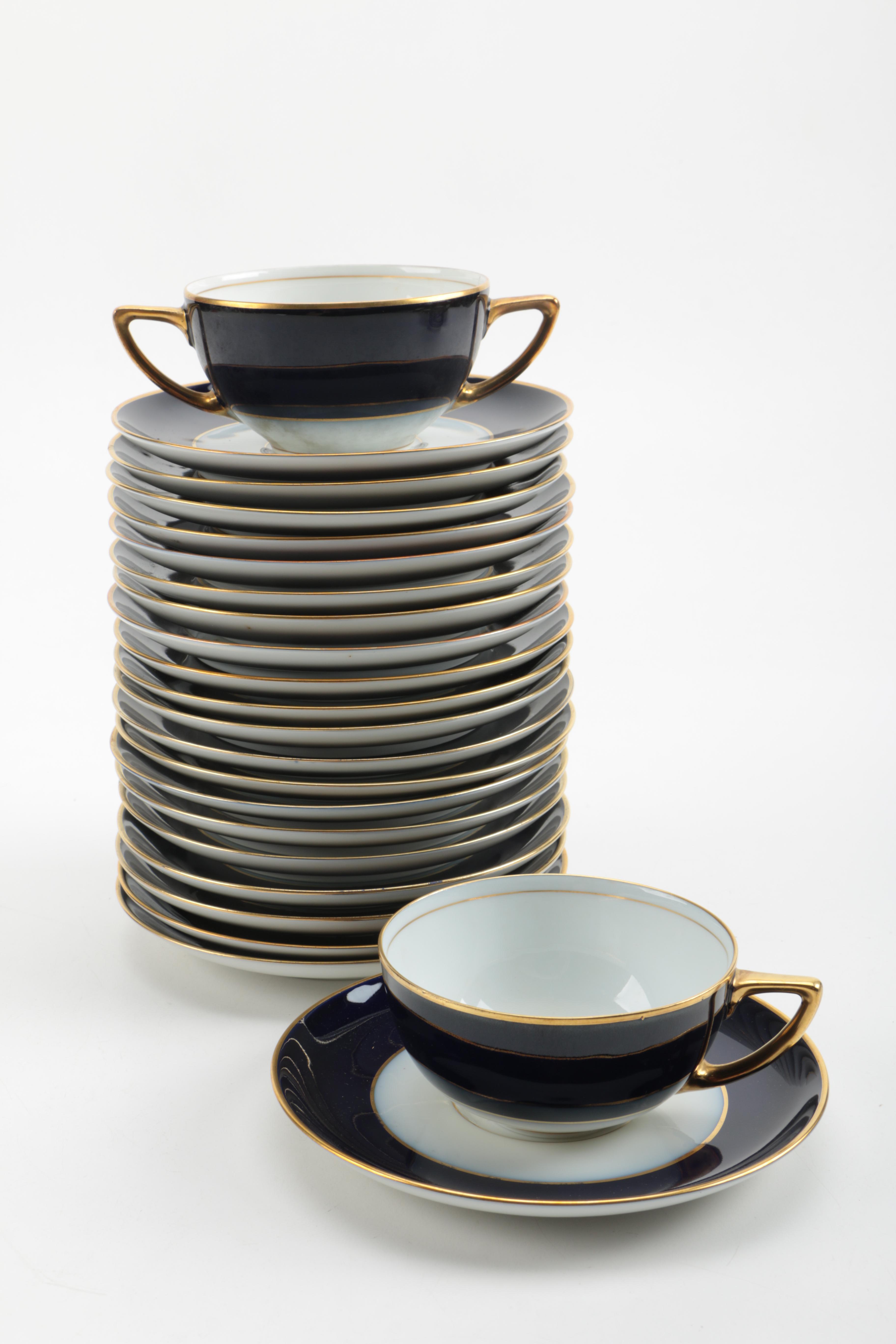 Rosenthal Cobalt Blue and Gold China Set