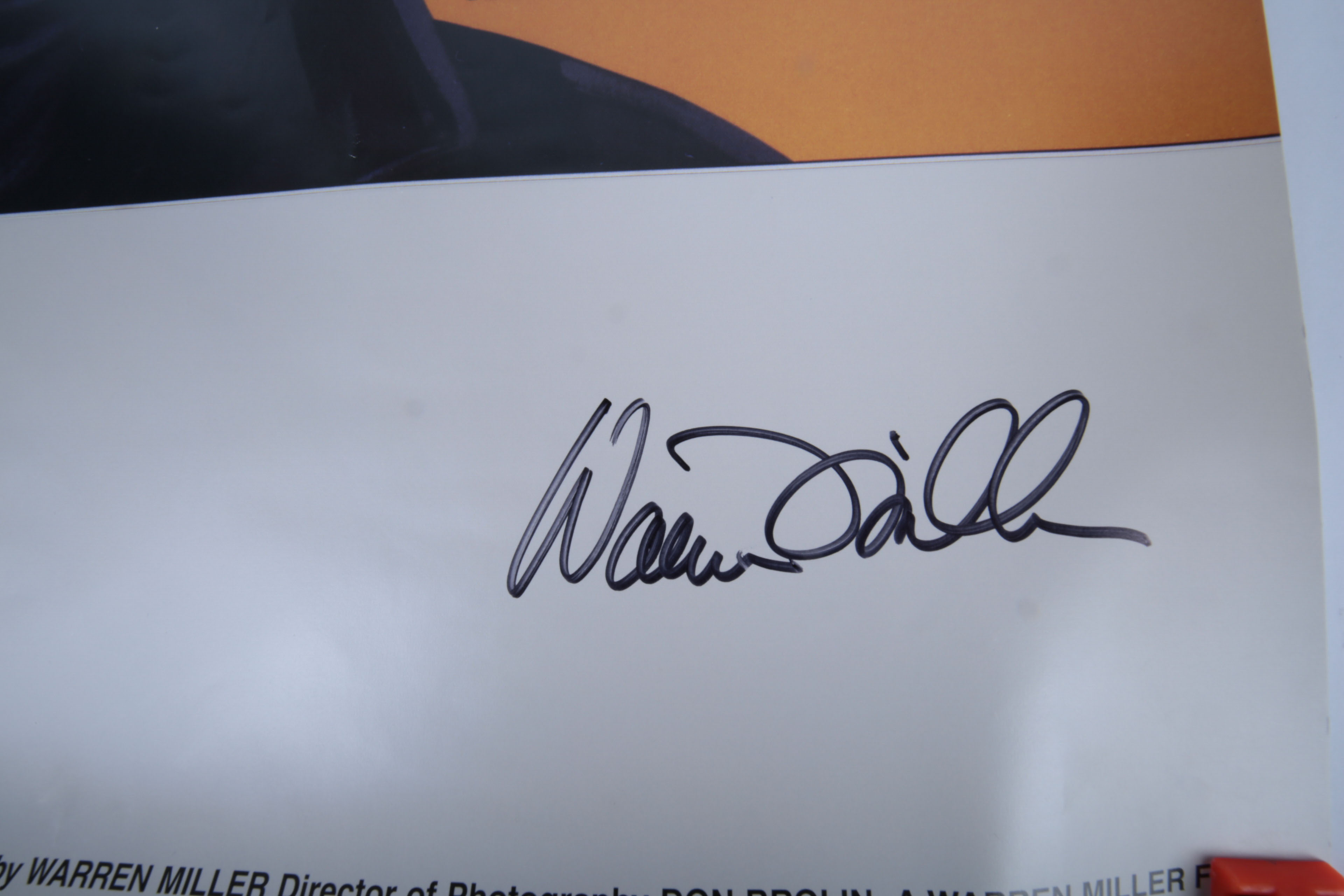 Warren Miller Autographed Poster and Framed Photograph