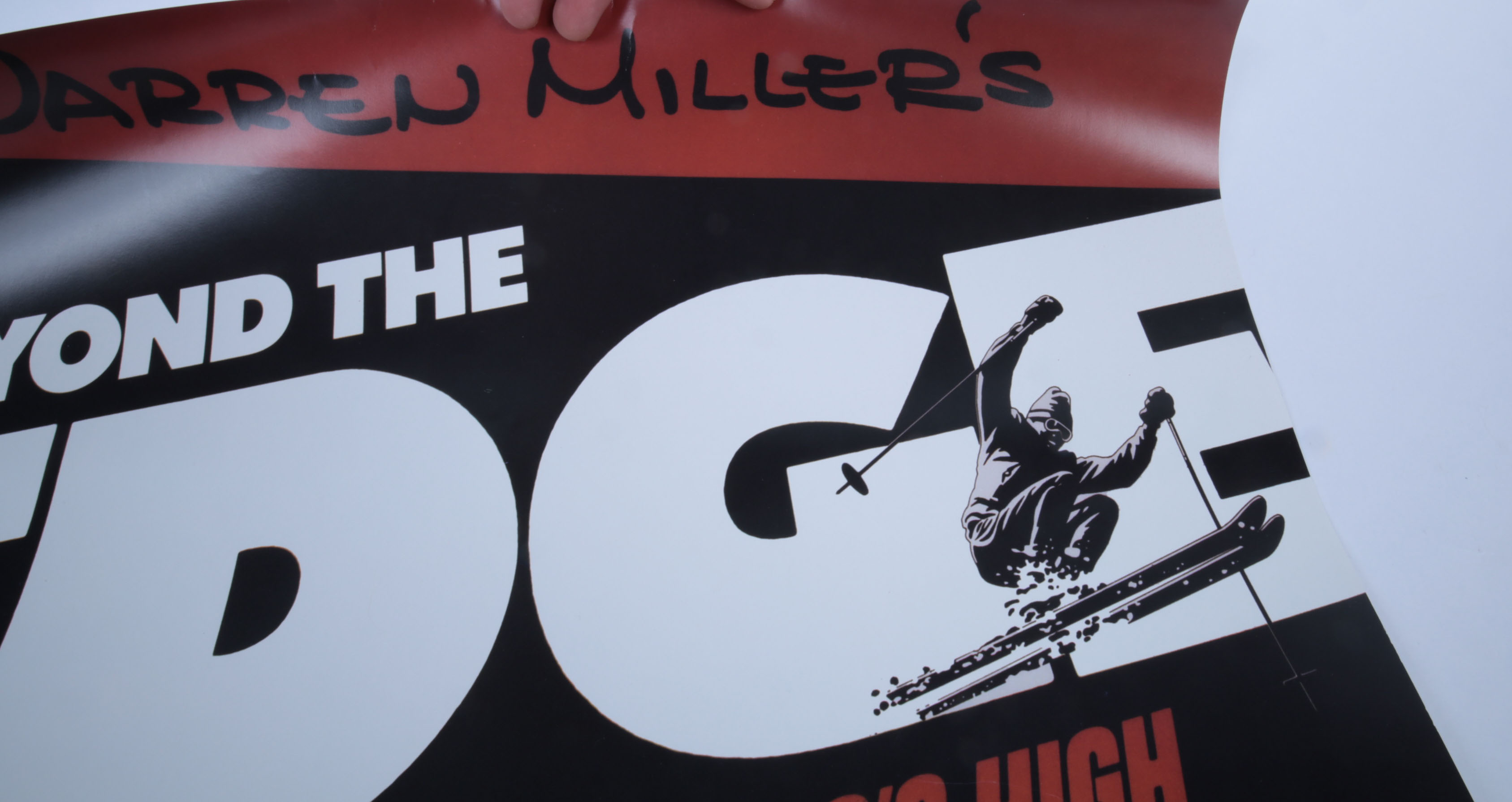 Warren Miller Autographed Poster and Framed Photograph