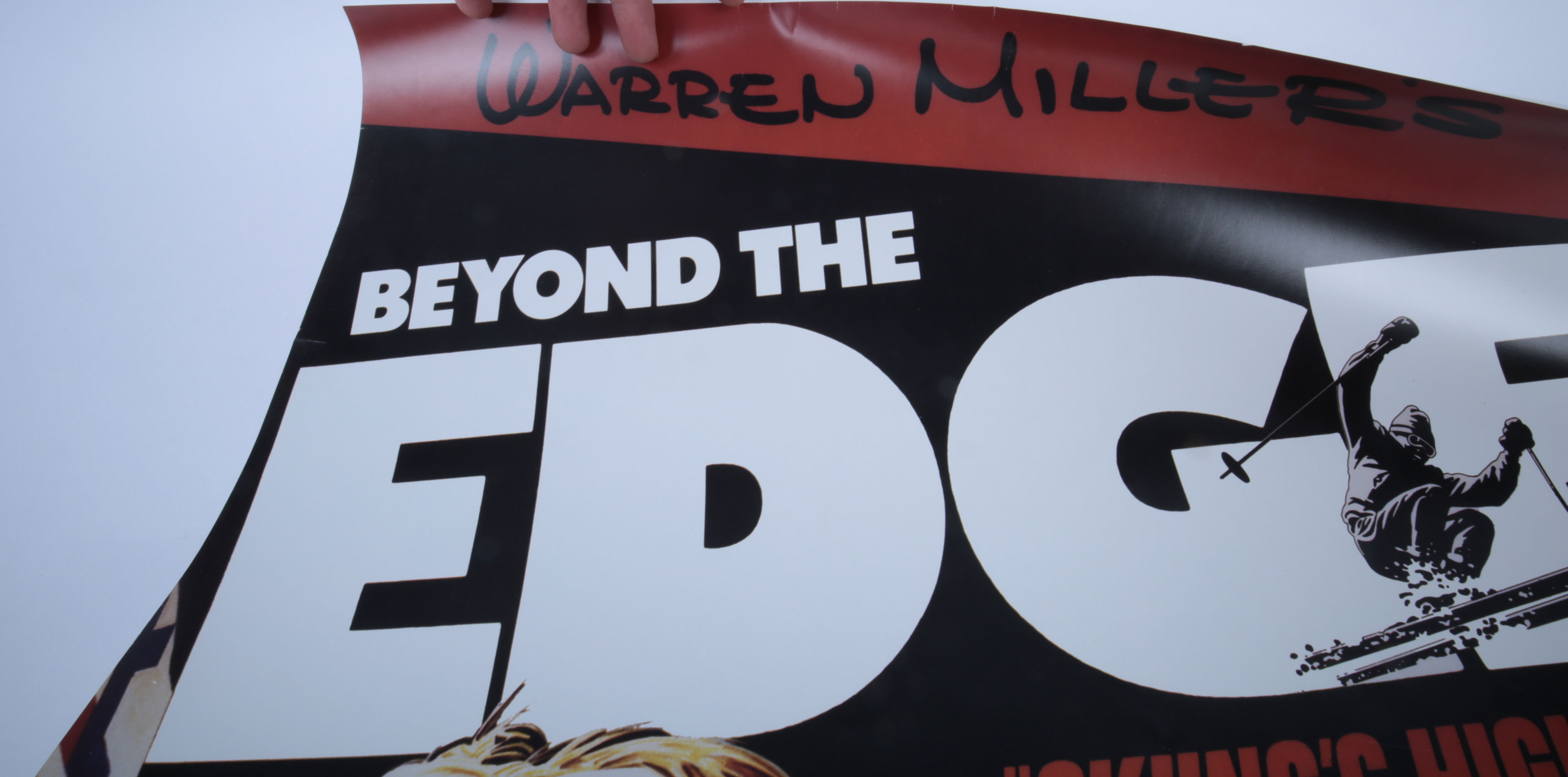 Warren Miller Autographed Poster and Framed Photograph