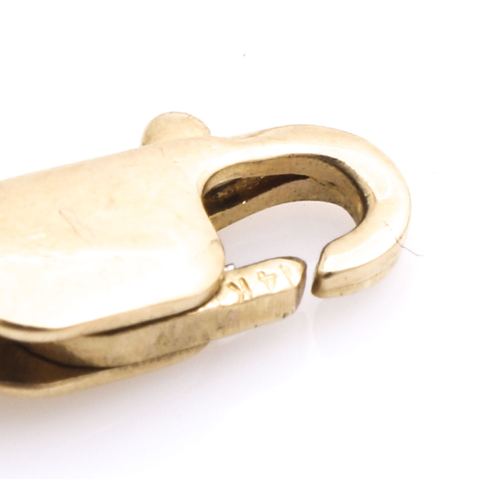 14K Yellow Gold Elephant Bracelet