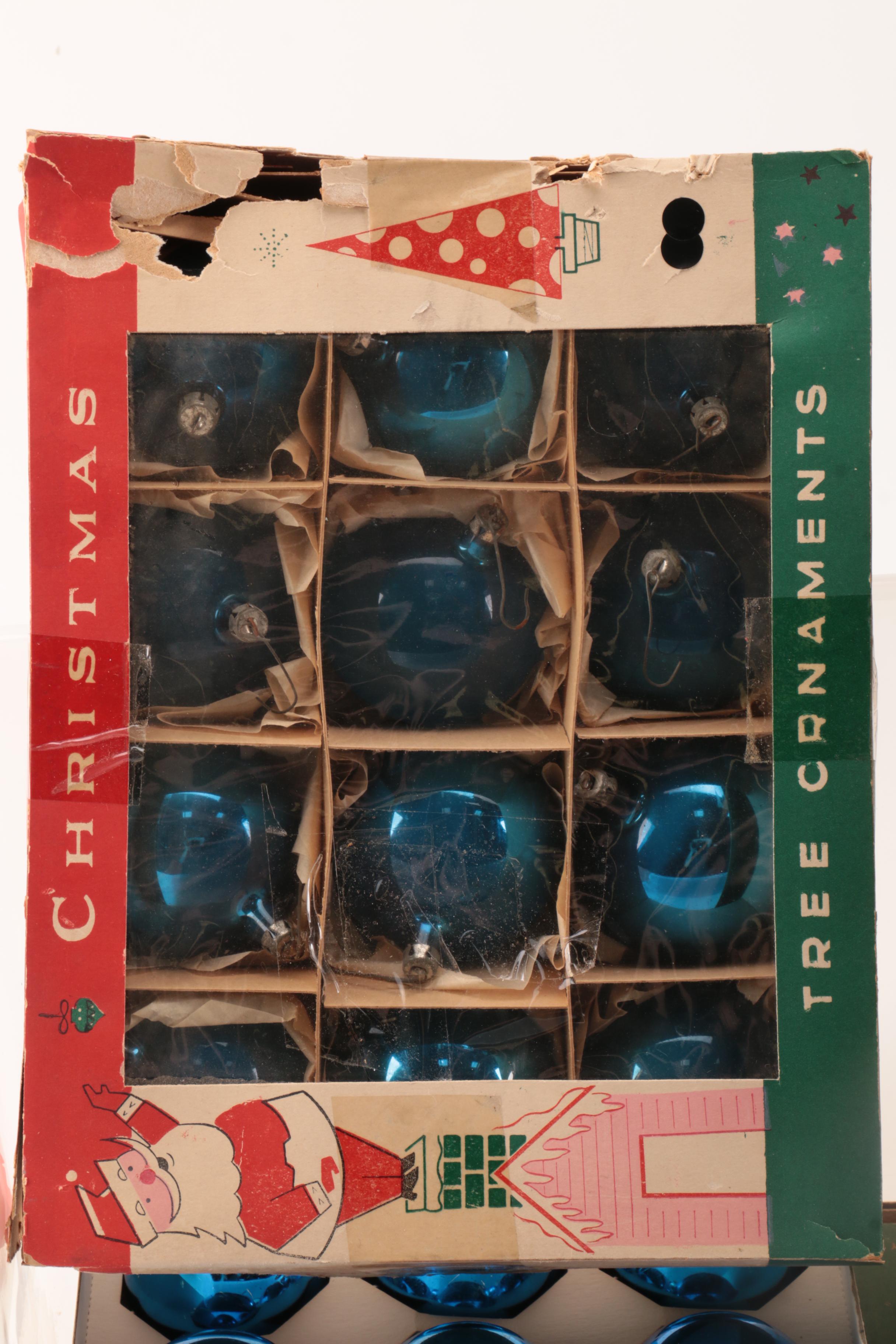 Large Assortment of Round Glass Ornaments