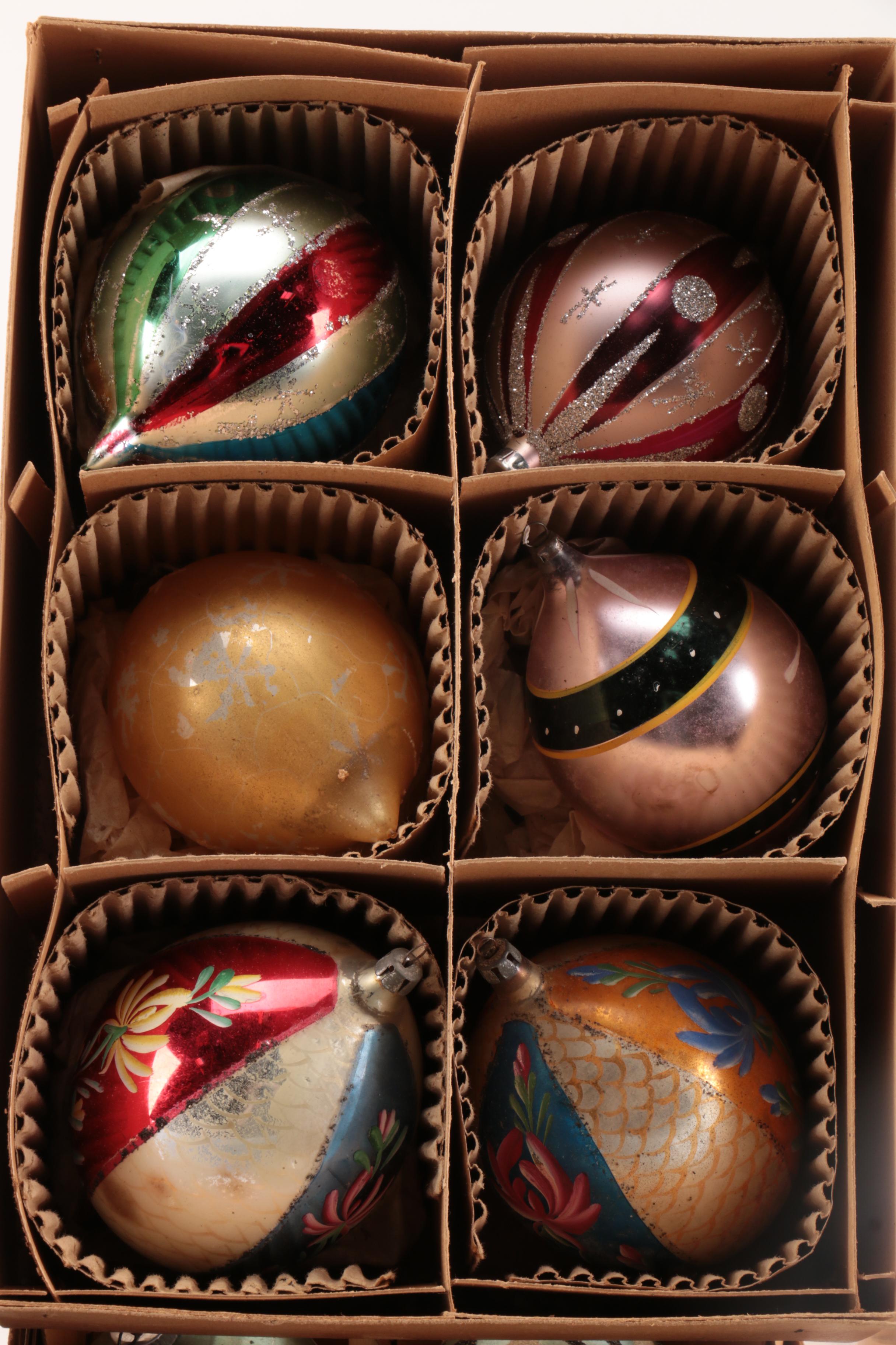 Large Assortment of Round Glass Ornaments