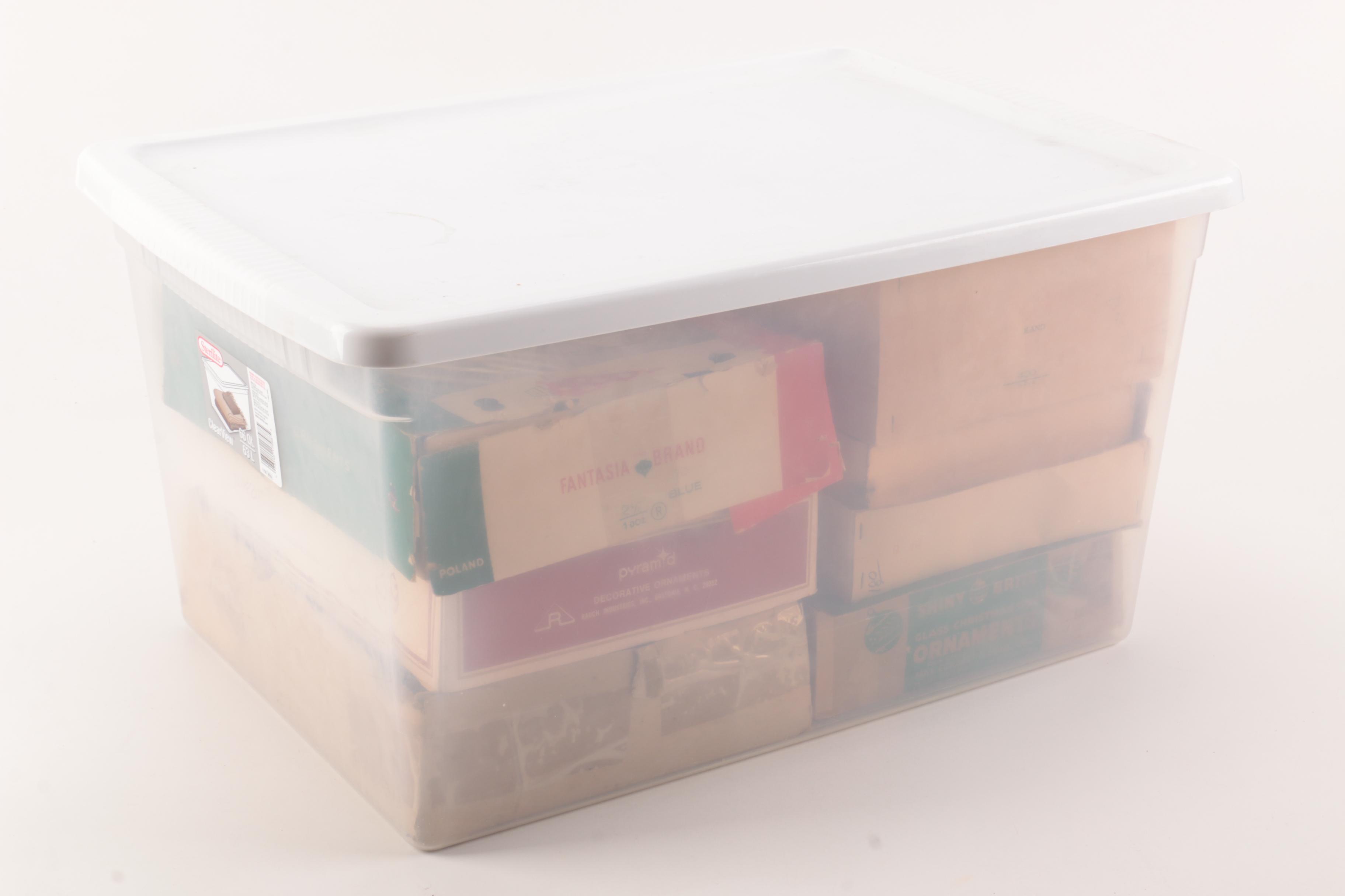 Large Assortment of Round Glass Ornaments