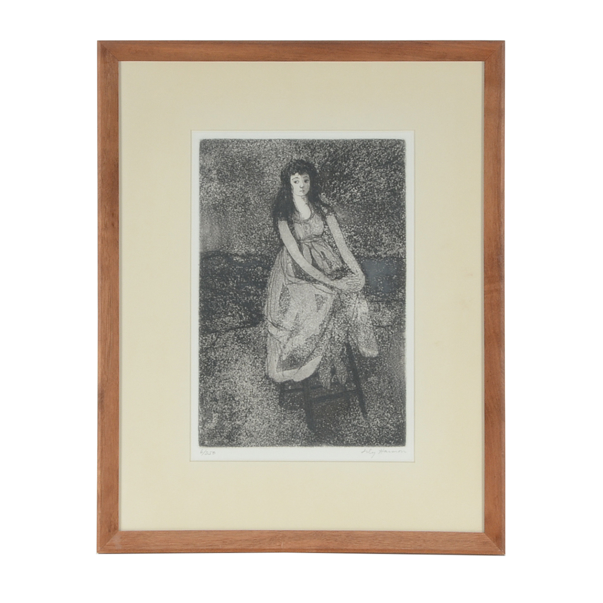 Lily Harmon Signed Limited Edition Aquatint Etching