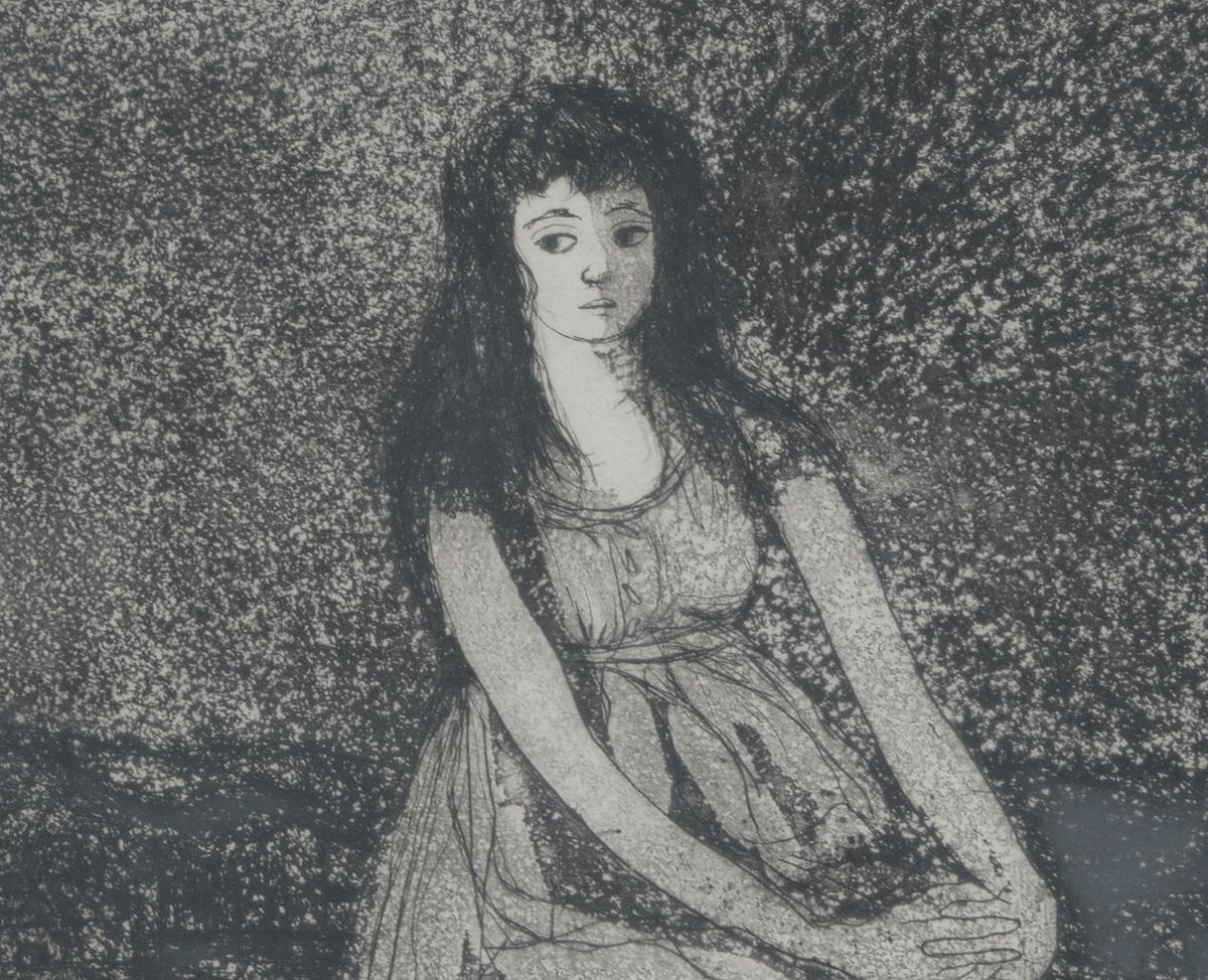 Lily Harmon Signed Limited Edition Aquatint Etching