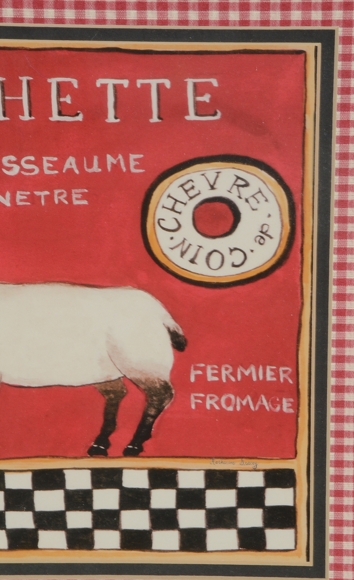 Katharine Gracey Decorative Offset Lithograph "Clochette"