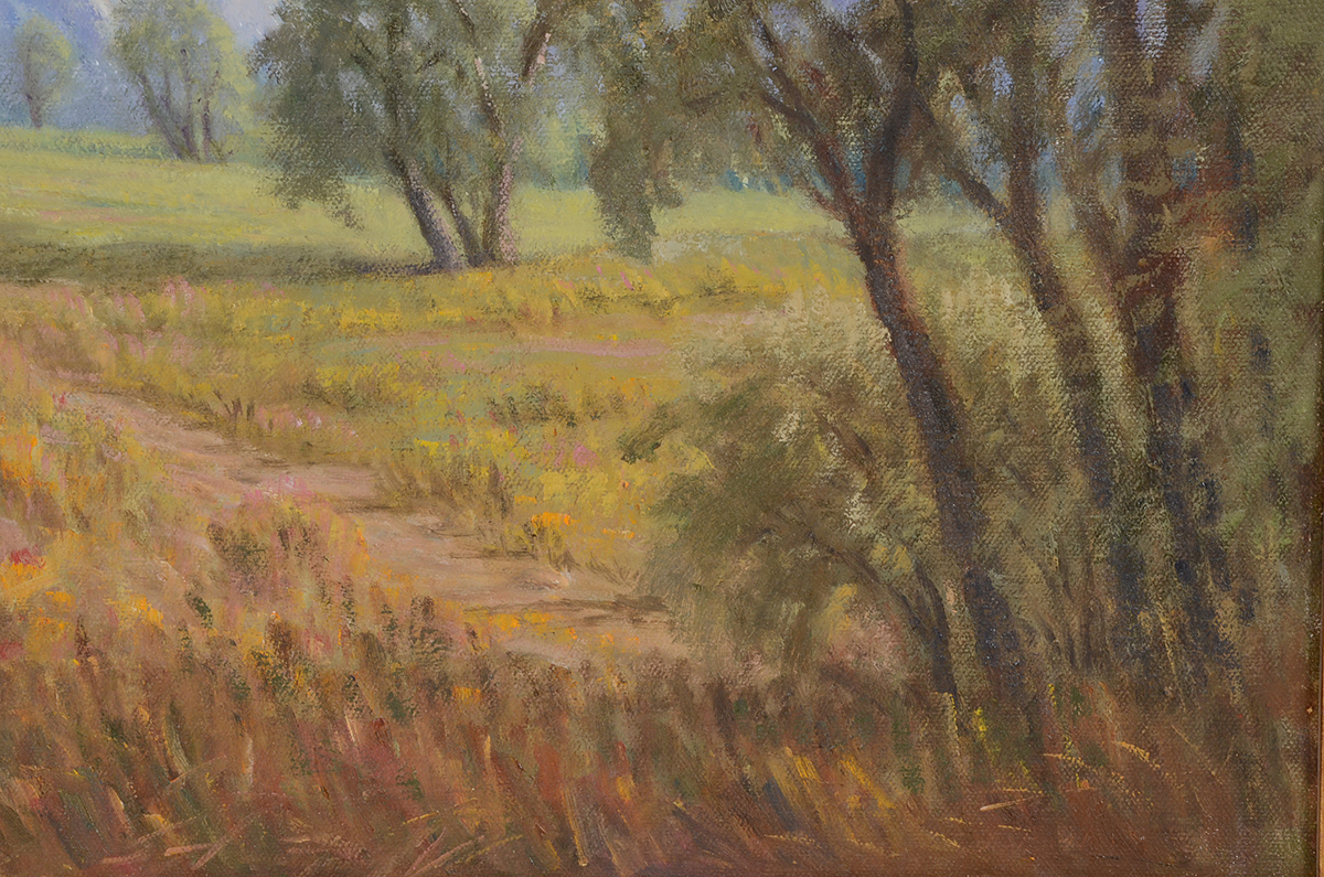 Joseph Baris Original Oil on Canvas "Prati e Monti"