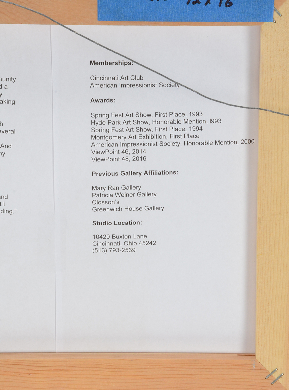 Joseph Baris Original Oil on Canvas "Prati e Monti"