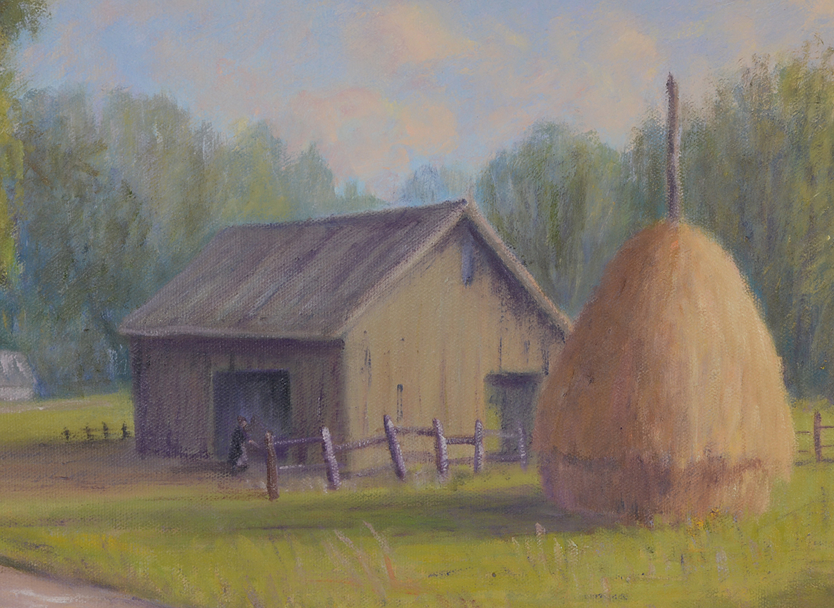 Joseph Baris Original Oil on Canvas "La Stalla e la Meta"