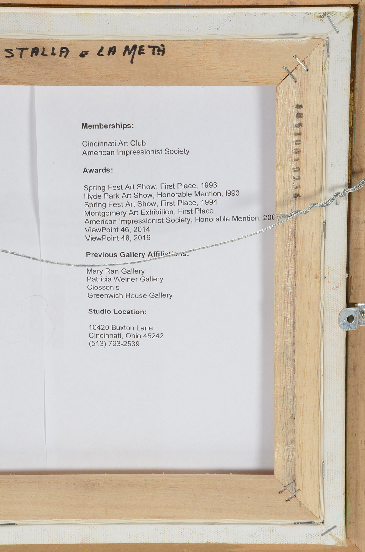 Joseph Baris Original Oil on Canvas "La Stalla e la Meta"