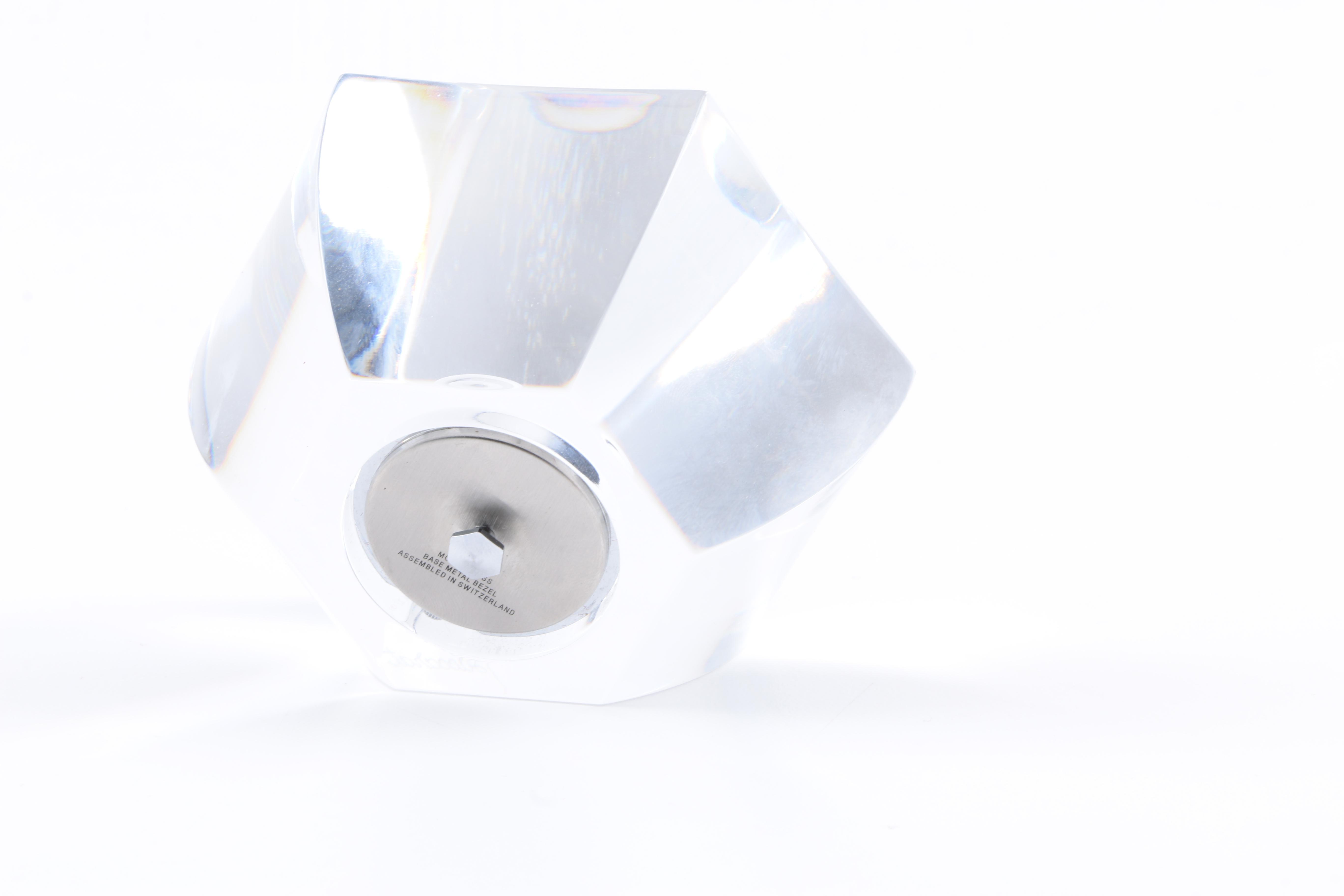 Baccarat "Malmaison" Crystal Clock