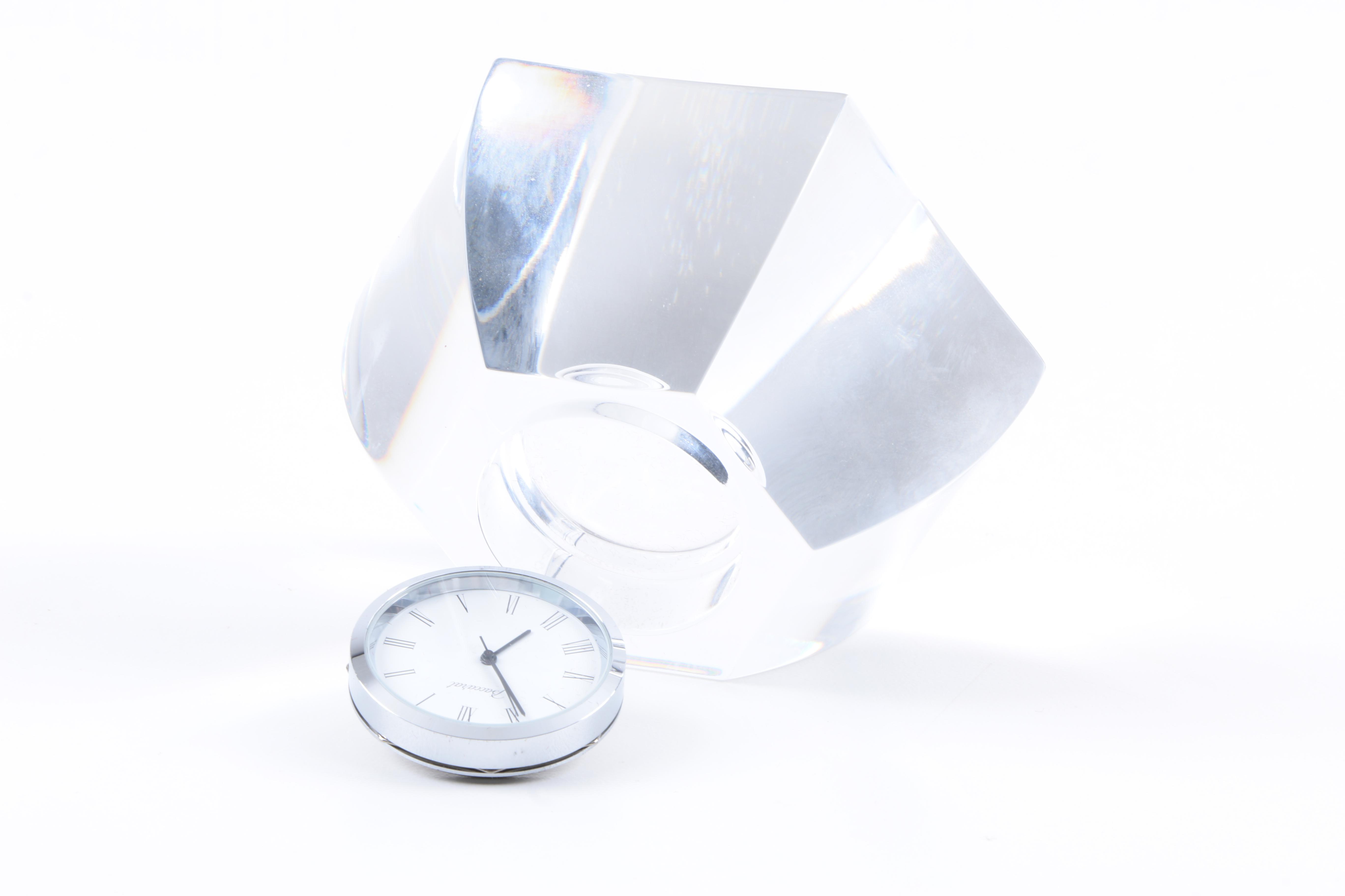 Baccarat "Malmaison" Crystal Clock
