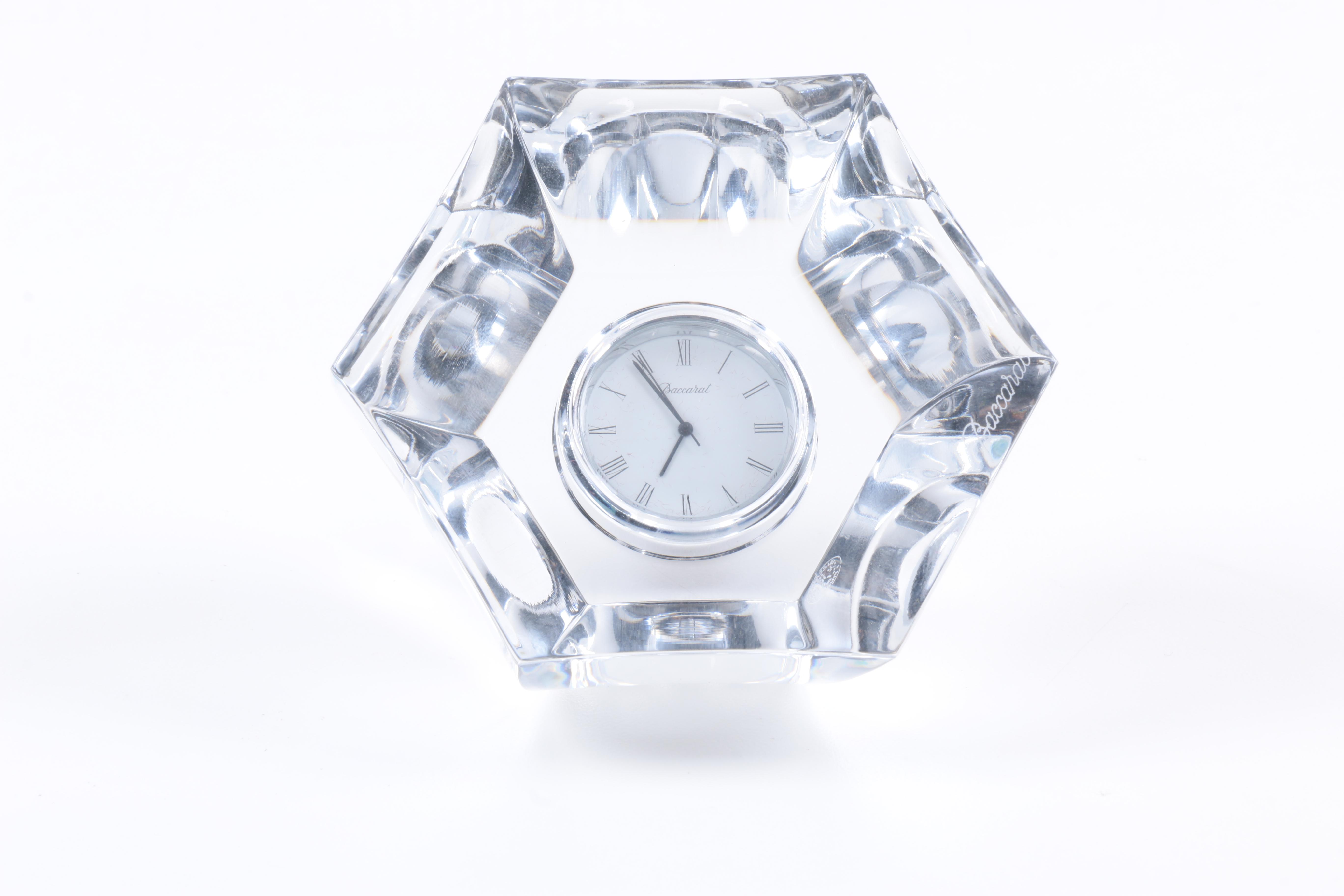 Baccarat "Malmaison" Crystal Clock