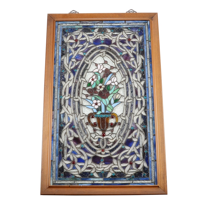 Hand-Crafted Copper Foiled Stained Glass Panel