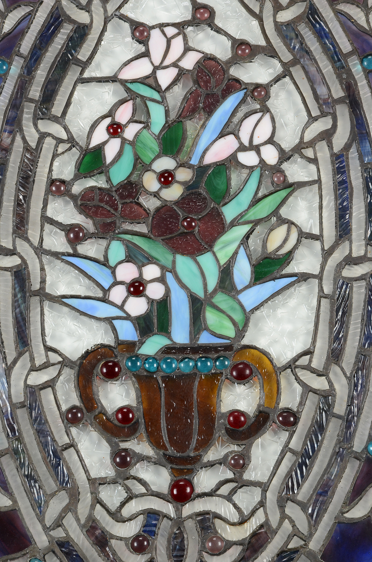 Hand-Crafted Copper Foiled Stained Glass Panel