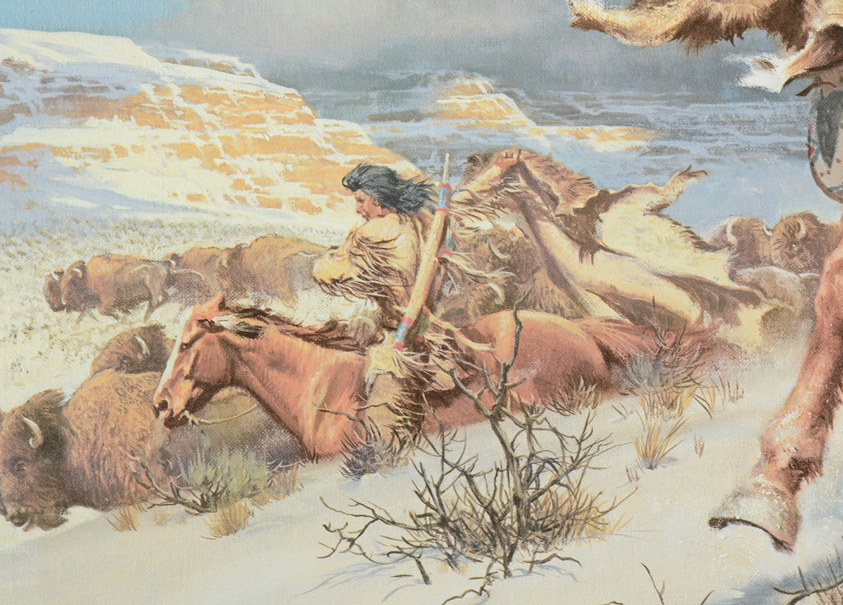 Frank McCarthy Signed Limited Edition Offset Lithograph "Big Medicine"