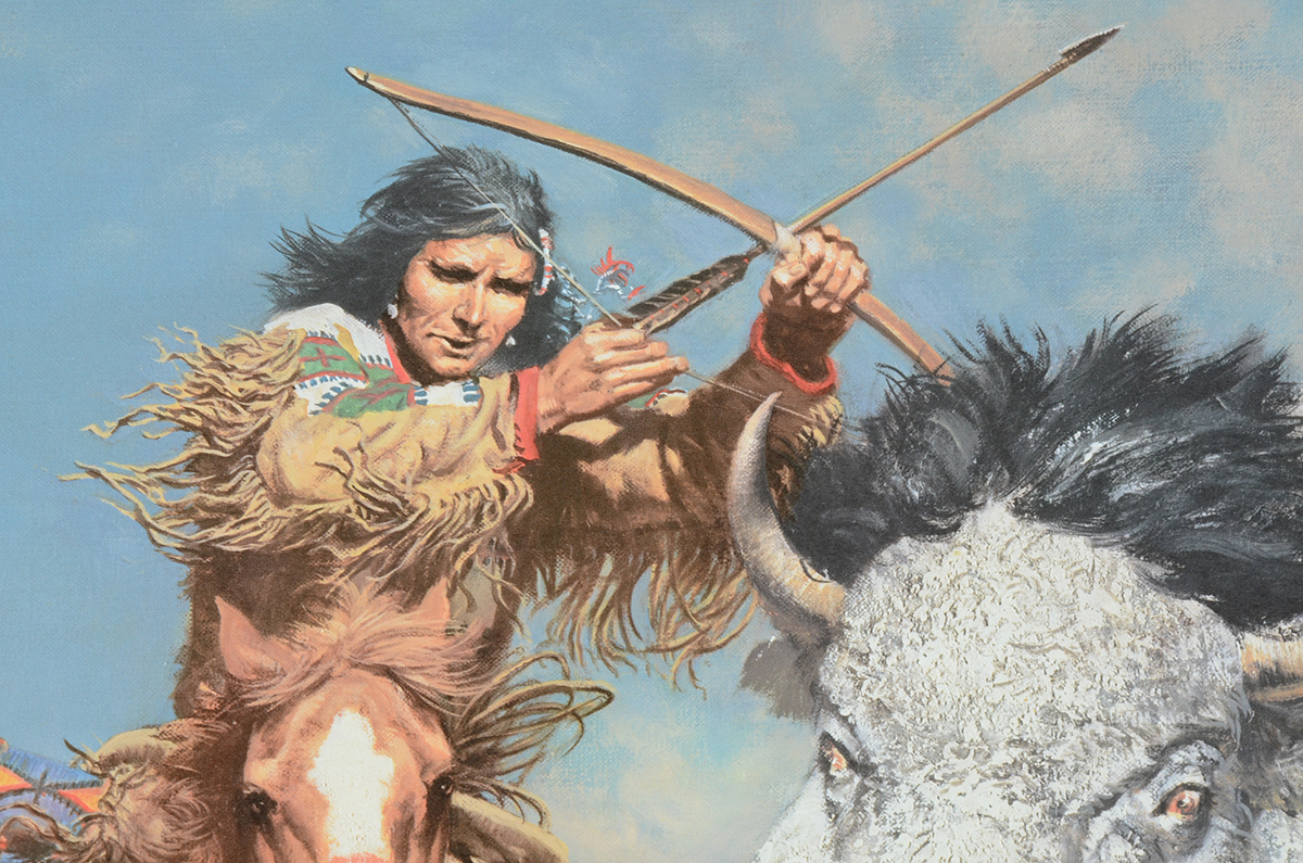 Frank McCarthy Signed Limited Edition Offset Lithograph "Big Medicine"