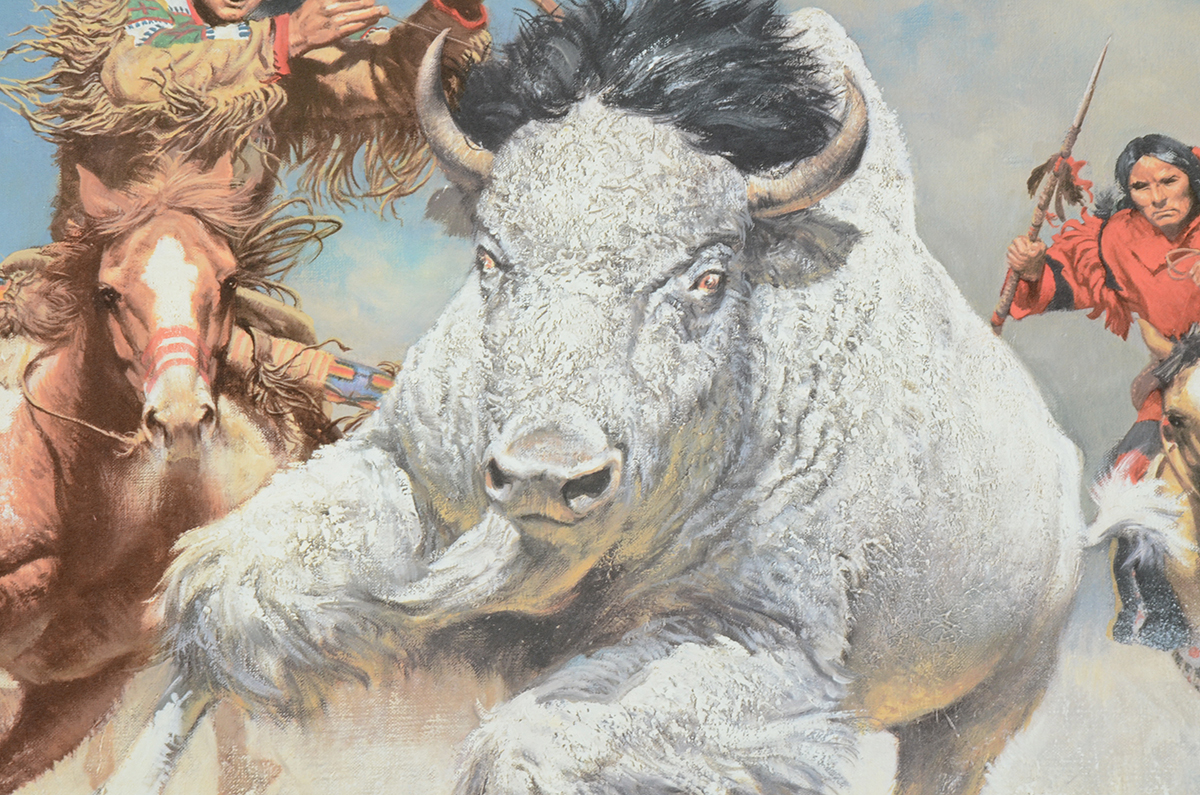 Frank McCarthy Signed Limited Edition Offset Lithograph "Big Medicine"