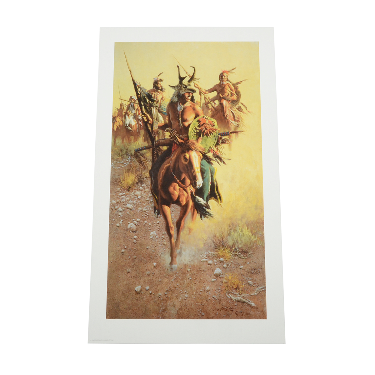 Frank McCarthy Signed Limited Edition Offset Lithograph "Red Bull's War Party"