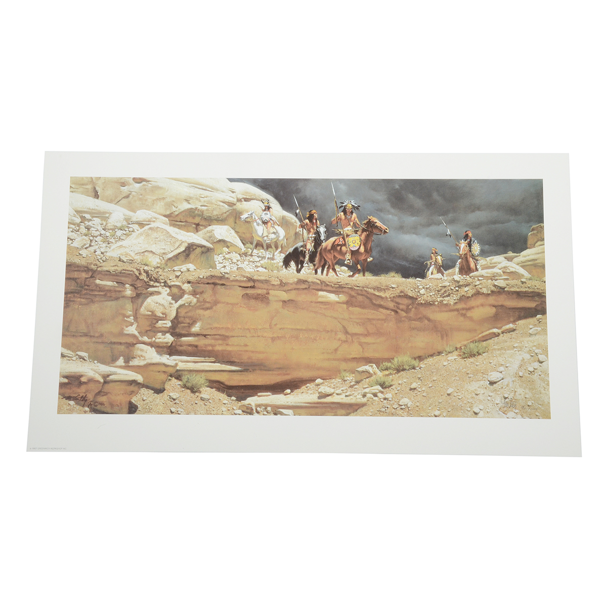 Frank McCarthy Signed Limited Edition Offset Lithograph "The Hostile Land"