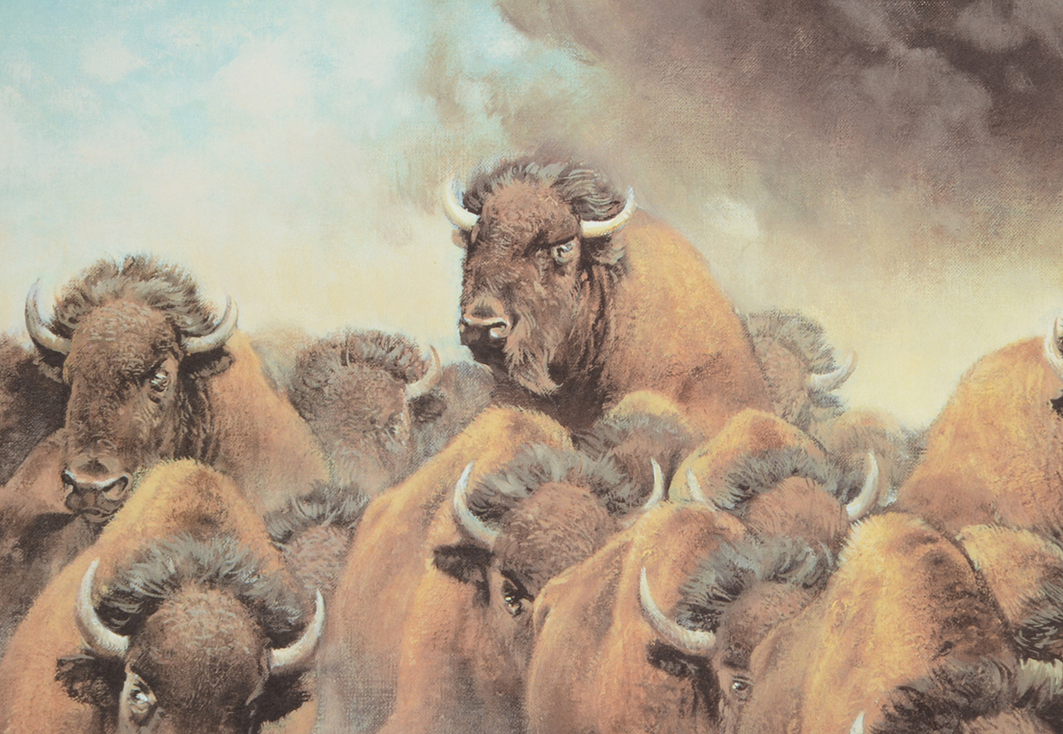 Frank McCarthy Signed Limited Edition Offset Lithograph "The Coming of the Iron Horse"