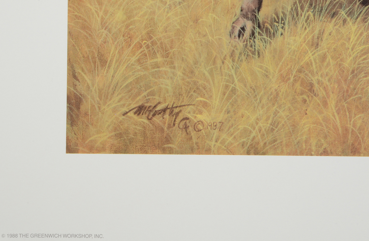 Frank McCarthy Signed Limited Edition Offset Lithograph "The Coming of the Iron Horse"