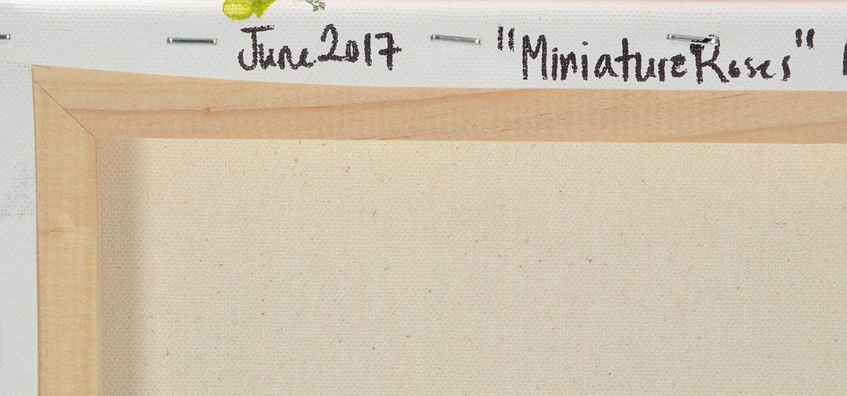 Kaitlin Roberts Original 2017 Contemporary Floral Acrylic on Canvas "Miniature Roses"