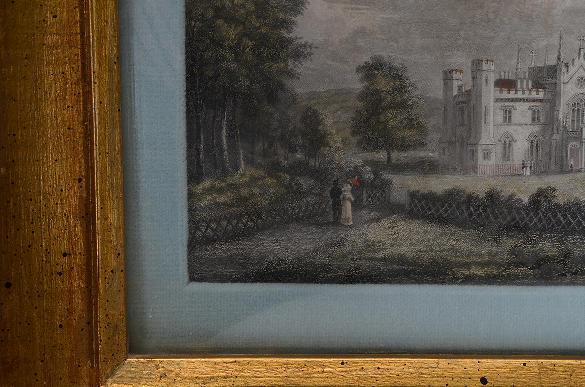 Hand-Colored Steel Plate Engraving of the Cambusnethan Priory