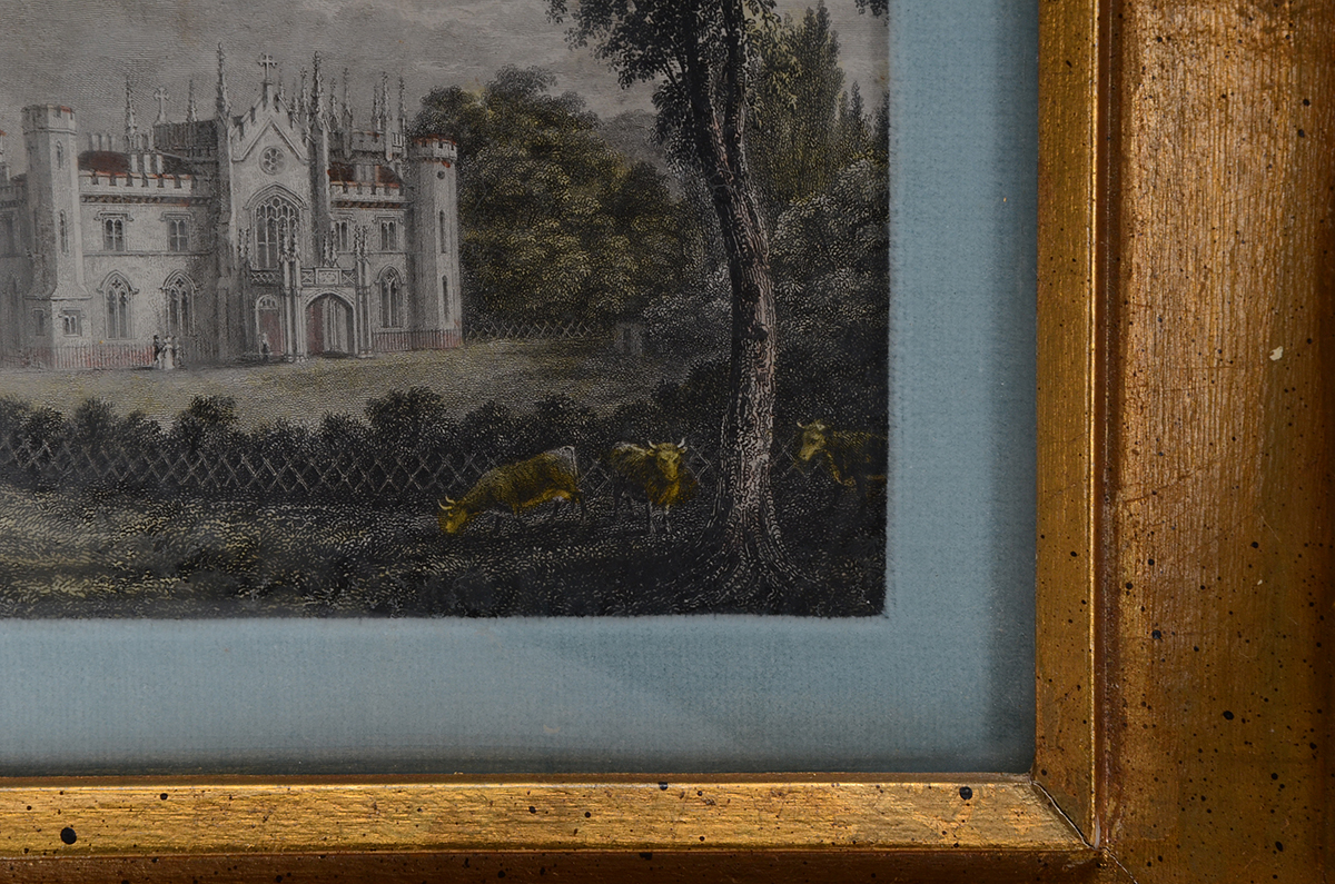 Hand-Colored Steel Plate Engraving of the Cambusnethan Priory