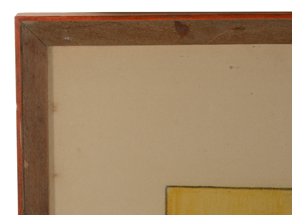 Signed Original Pastel Drawing of Putto with Bouquet of Roses