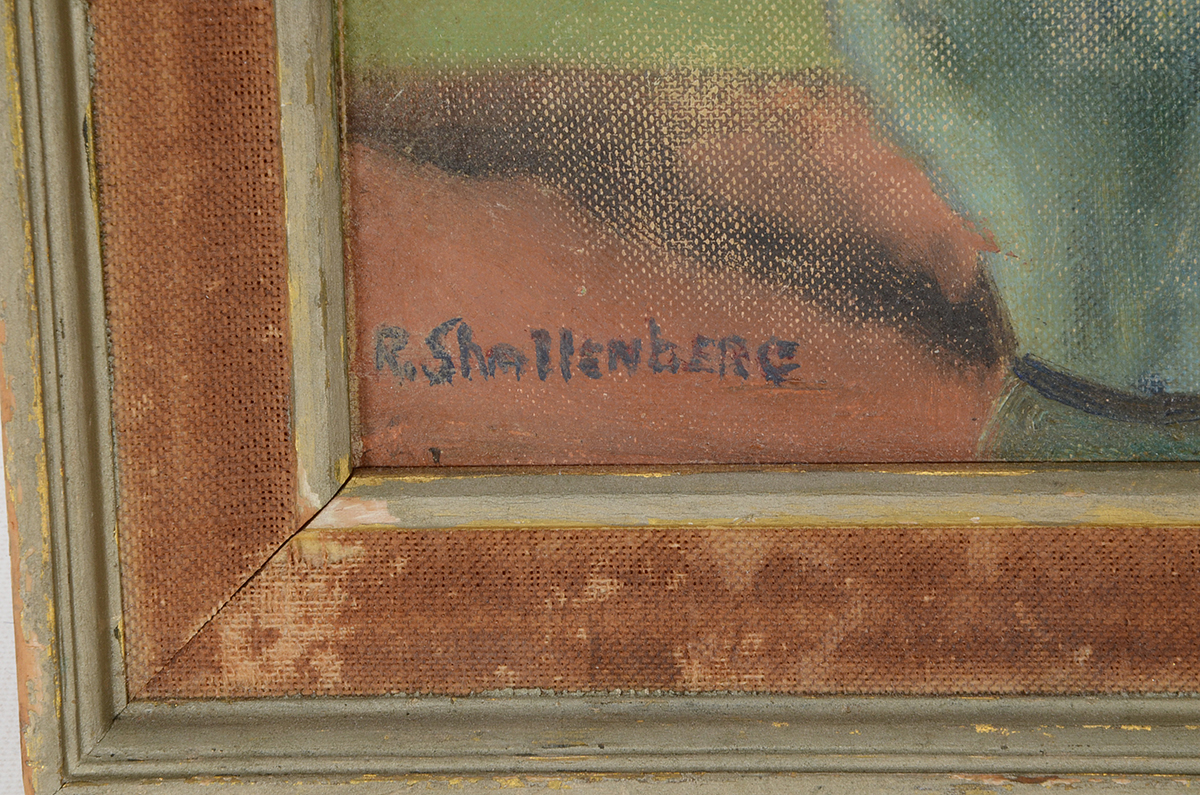 R. Shallenberg Original Floral Still Life Oil on Canvas Board