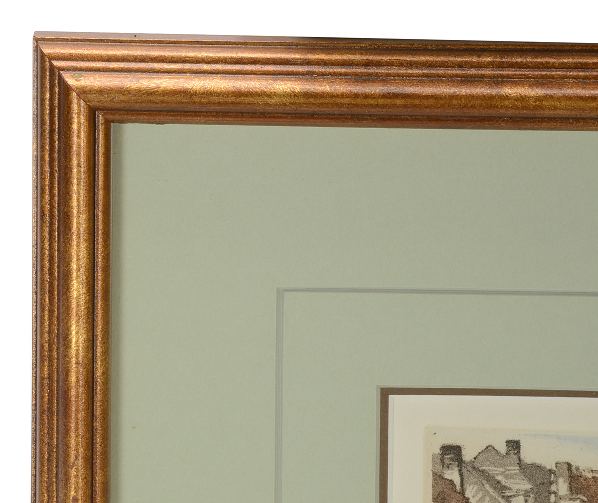 Roger Hebbelinck Hand-Colored Mezzotint "Bruges"