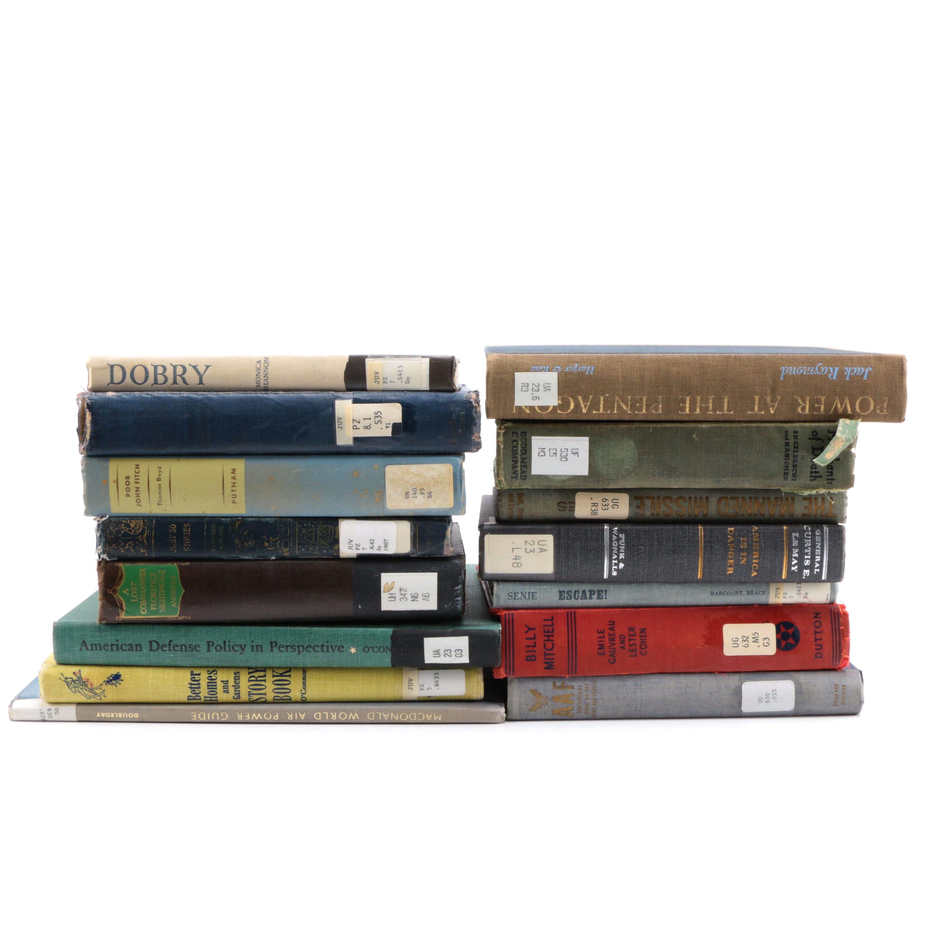 Books Including 1944 "Official Guide to the Army Air Force" and 1950 "Better Homes and Gardens Story Book"